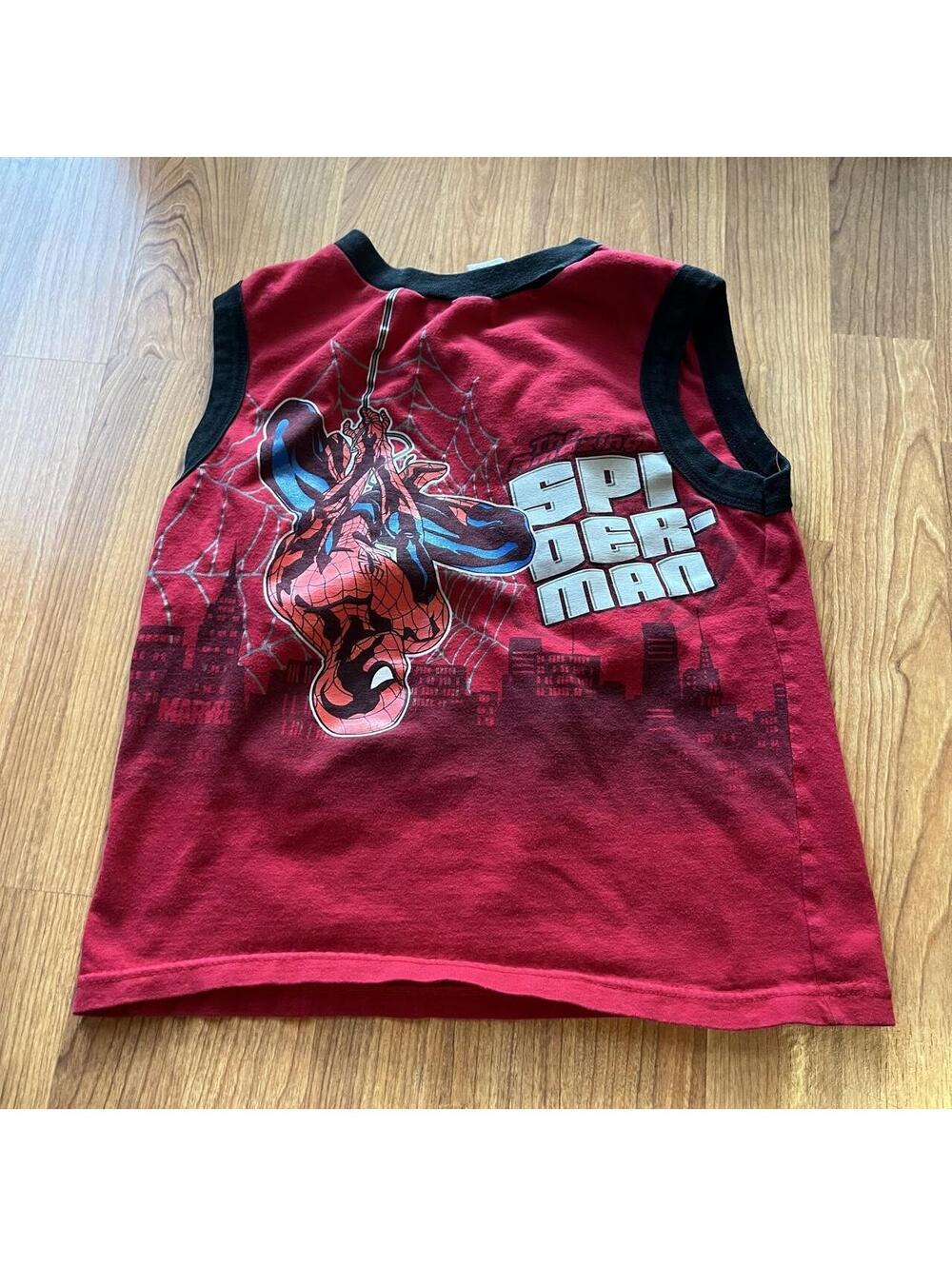 Vintage 2008 Y2K spiderman tank top shirt | boys 10